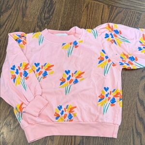 Bobo Choses Floral Pink Sweatshirt, worn once!